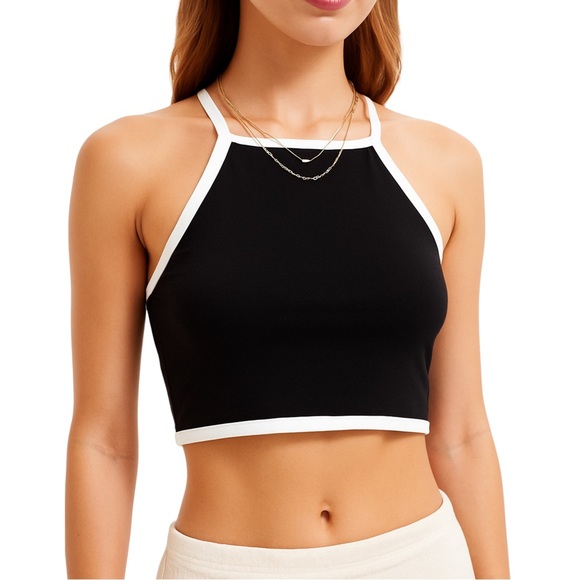 Cotton On Tops - Cotton On Black and White Crop Top